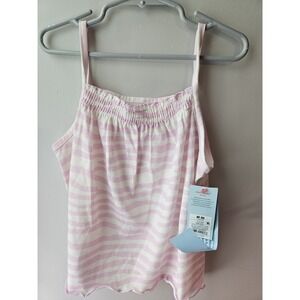 Girls Pink Zebra Pattern Tank Top Sz M